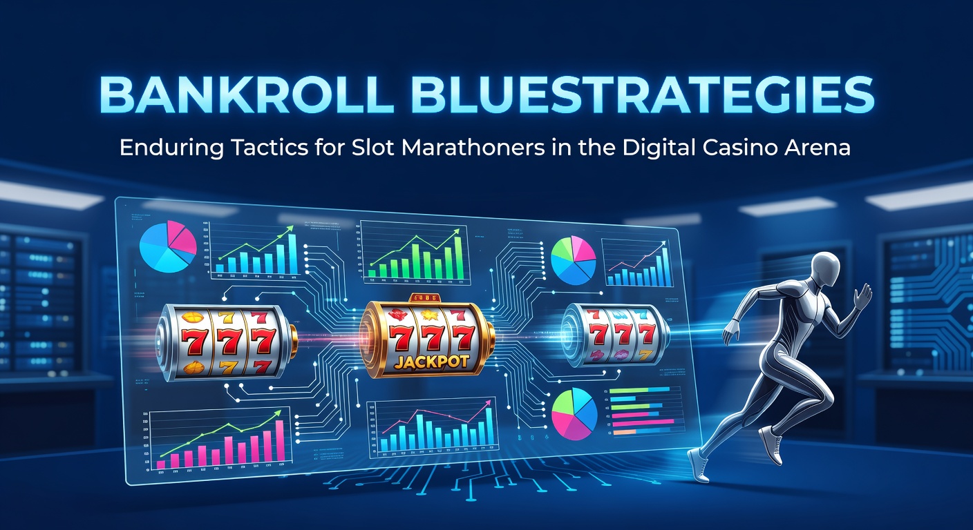 Grafik mit gestapelten Münzen und Slot-Maschinen, die ein stabiles Bankroll-Management symbolisiert