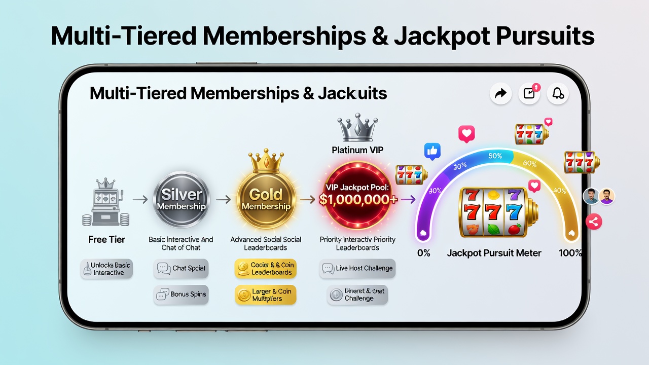 Darstellung von Nutzerinteraktionen mit gestaffelten Belohnungen in hybriden Slot- und Live-Dealer-Apps