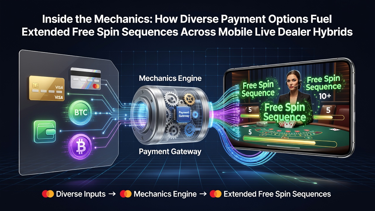 Darstellung der Integration verschiedener Zahlungsmethoden in mobile Casino-Apps mit Fokus auf Freispiel-Mechaniken