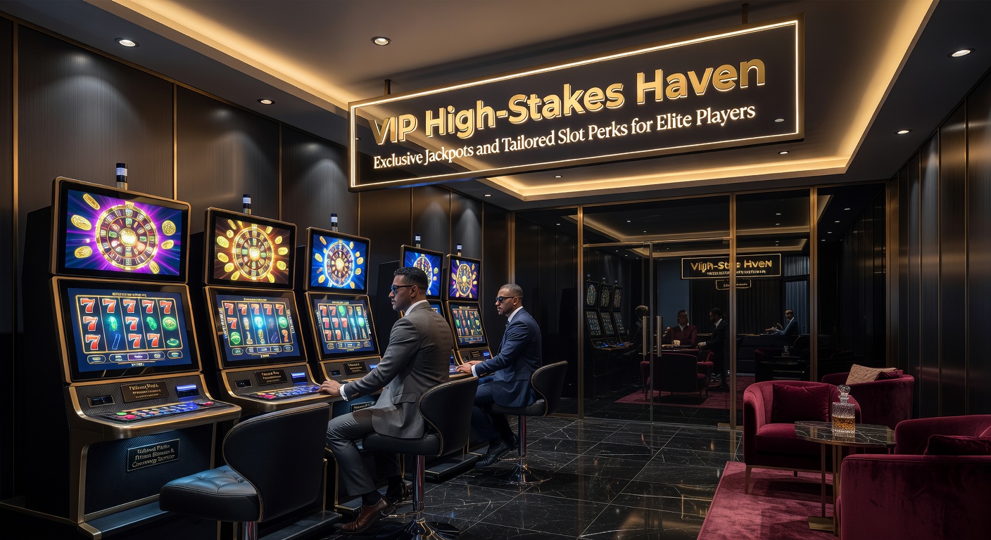Ein elegantes VIP-Lounge-Ambiente in einem Online-Casino mit leuchtenden Slot-Maschinen und Jackpot-Anzeigen im Hintergrund